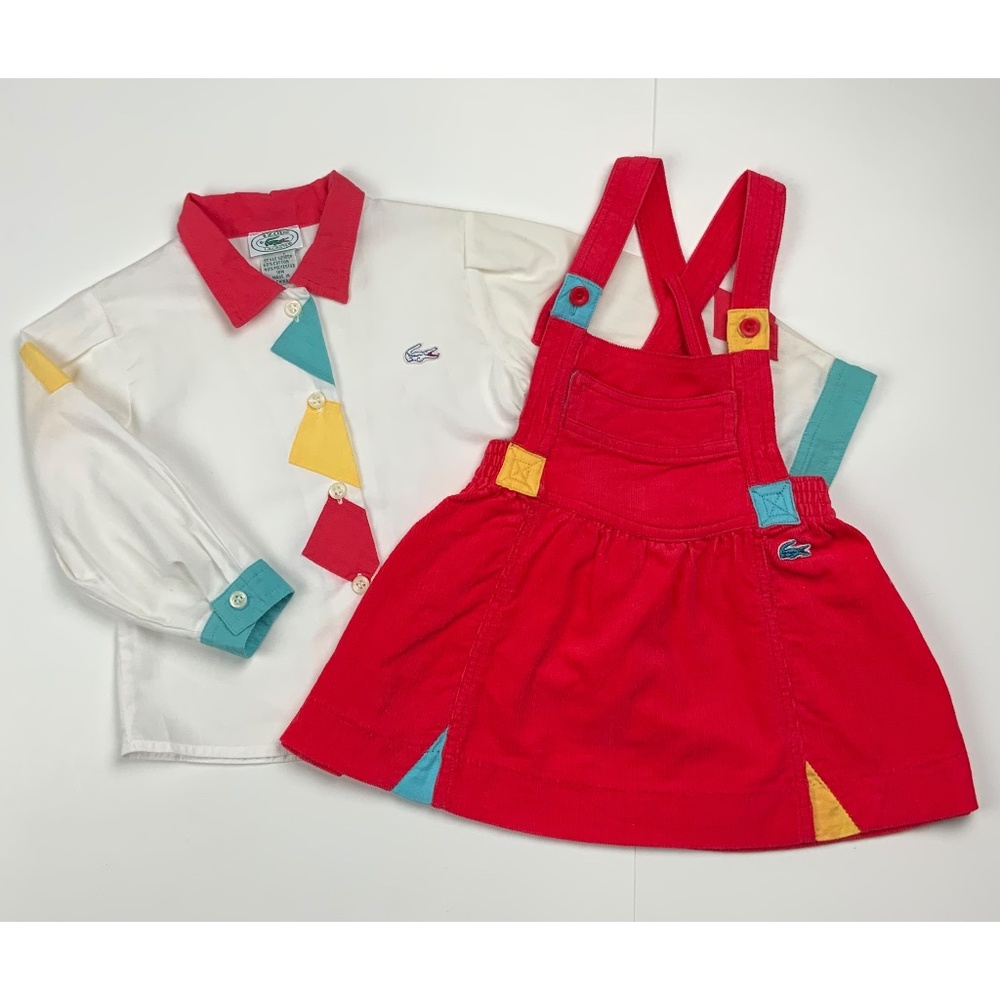 EUC VINTAGE LACOSTE BABY OUTFIT, SIZE 18 MONTHS